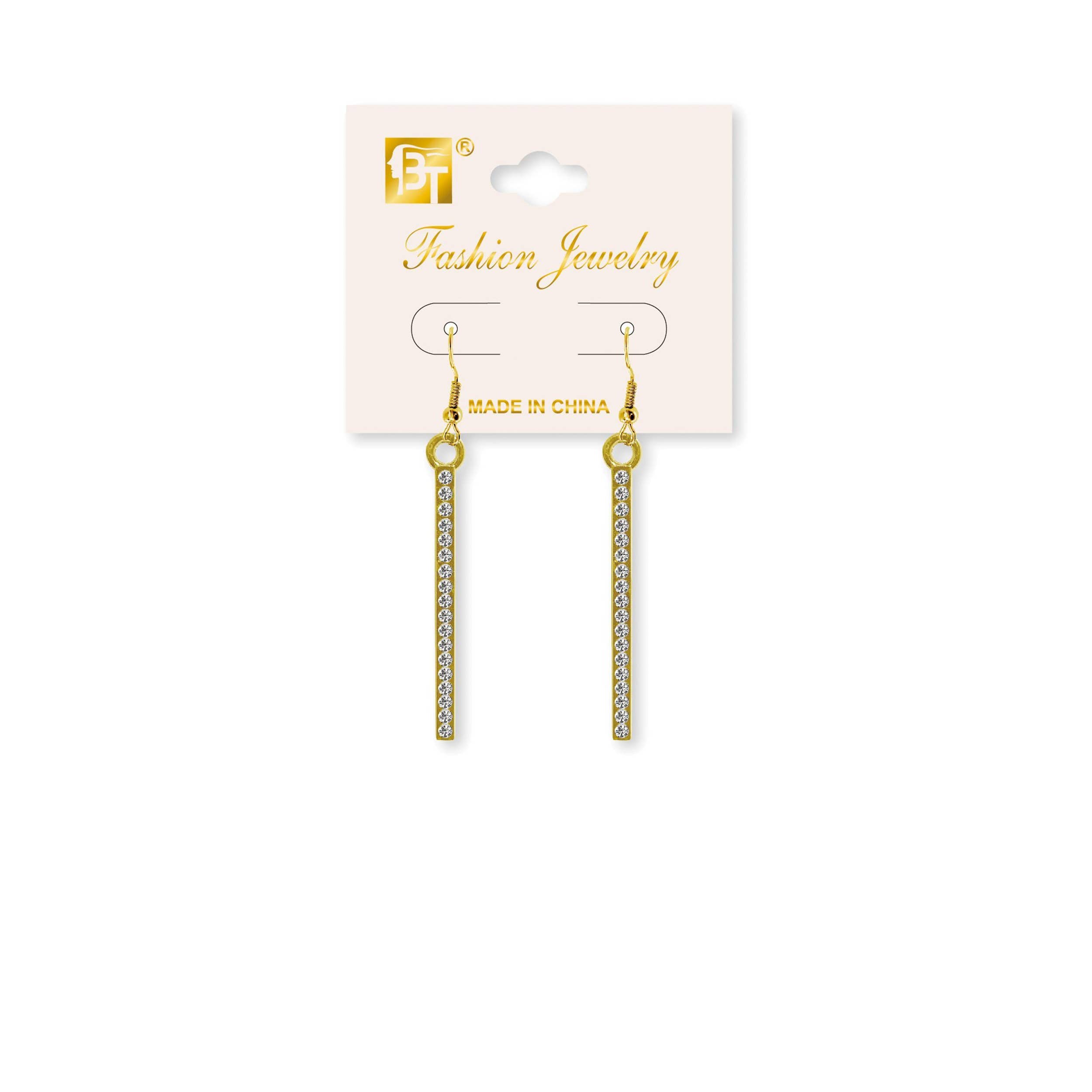 KT Supply - Wholesale Retailer Display - Jewelry - Hook Earrings 6Mmx47Mm I0