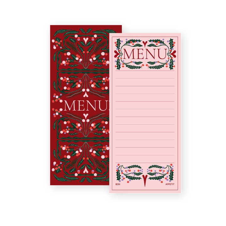 Fabrique Menykort Jul - Set om 8 för wholesale av A-Journal Stationery