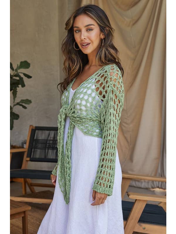 MILIO MILANO - Wholesale Knit Top - Women's - SOLID KNIT TIE FRONT TOP (72538/800808)