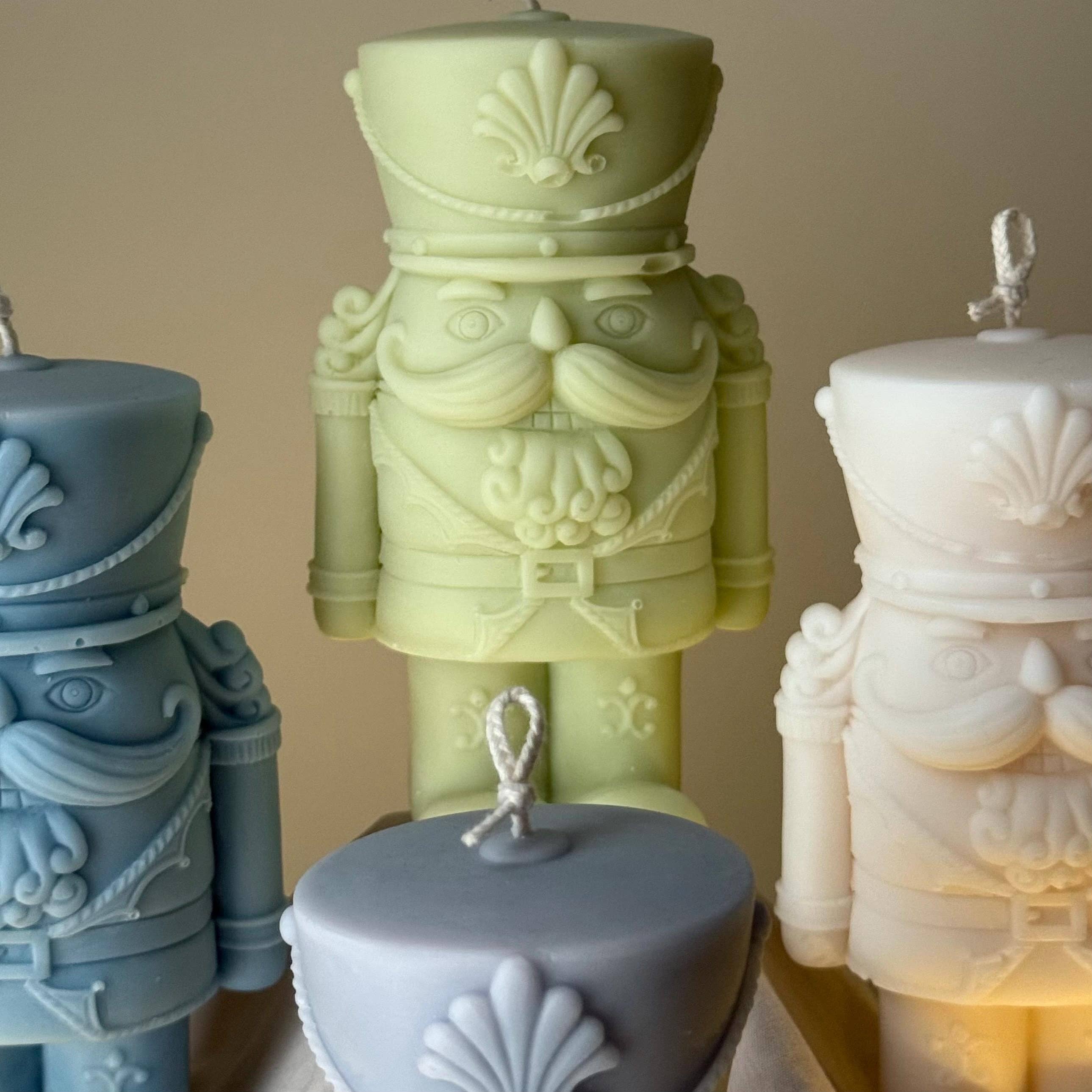 Estelle Studio - Wholesale Novelty Candle - Handmade Nutcracker Candle: Christmas Home Decor1