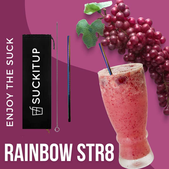 Suck It Up Straws - Wholesale Drinking straw - Single Straw and Brush set- Choose your Colour5