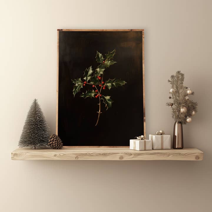 The 19th Collective - Wholesale Canvas Art - Vintage Christmas Decor 2024 - Moody Christmas Decor