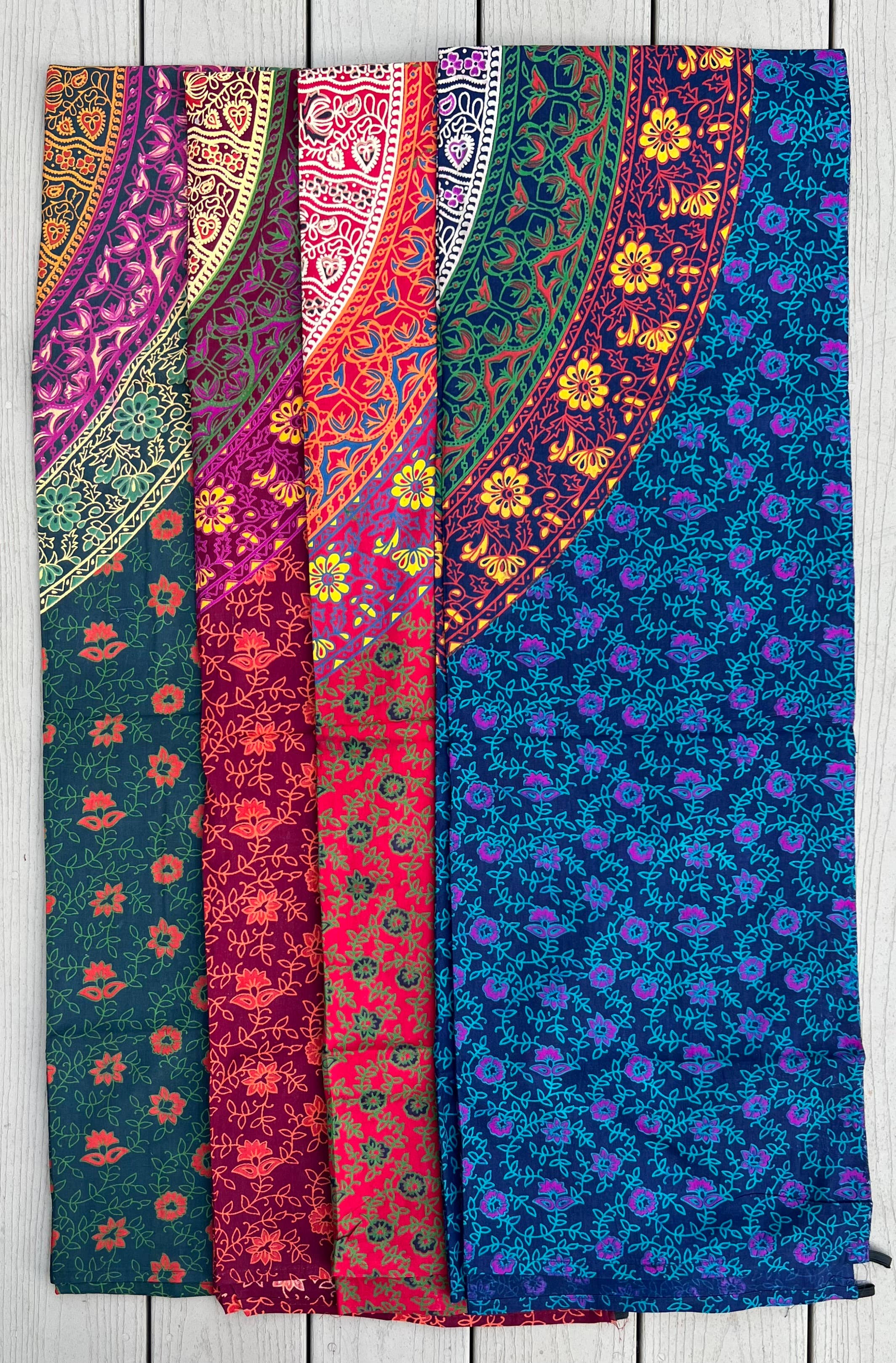 Lungta Imports - Wholesale Tapestry/Textile - Floral Mandala Tapestry Wall Decor Beach Throw 80X50 Inches9