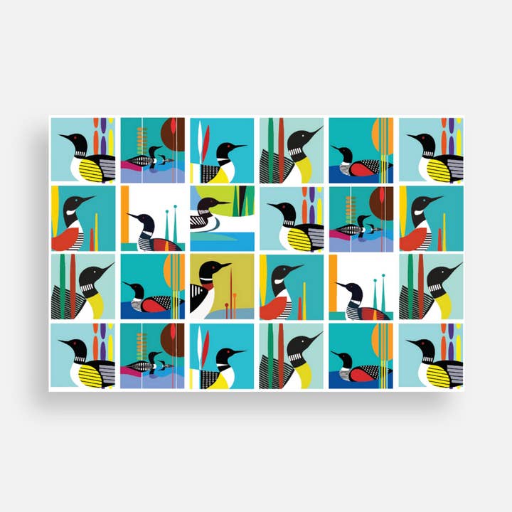 Postal | Collage de somormujo para venta al por mayor de Creative Compass