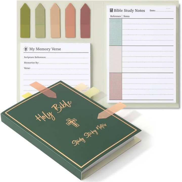 Mr. Pen - Wholesale Sticky Notes - Mr. Pen- Holy Bible Study Sticky Notes, 225 pcs