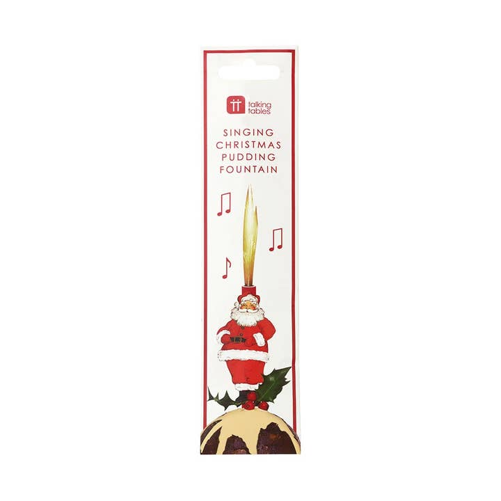 Botanical Santa Singing Ice Fountain for wholesale by Talking Tables UK