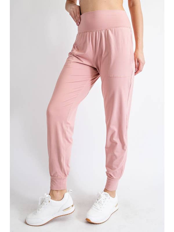 Sunday Morning - Wholesale Athletic Sweatpants/Joggers - Women's - P2165PL37-Plus Size Butter Soft Solid Jogger with Pockets17