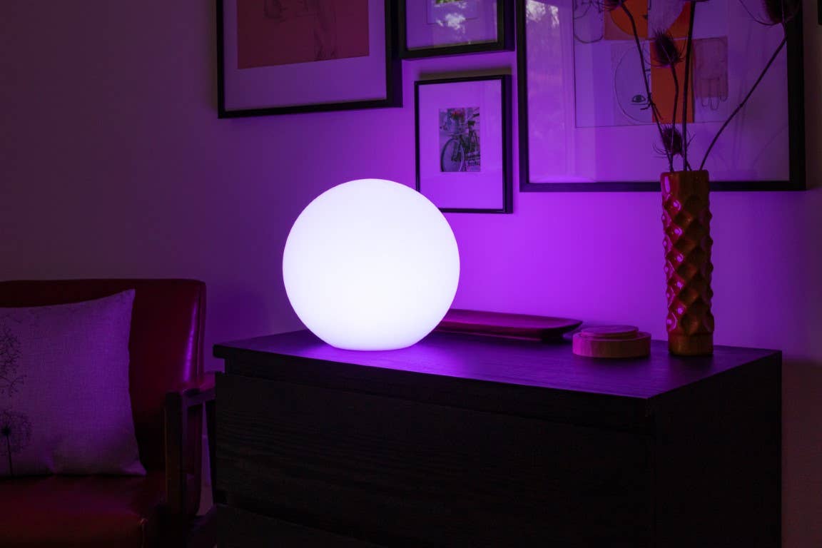 Allsop Home & Garden – wholesale Outdoor/lawn light – GLOW Portable LED Harvest Moon Outdoor Lantern - 12"8