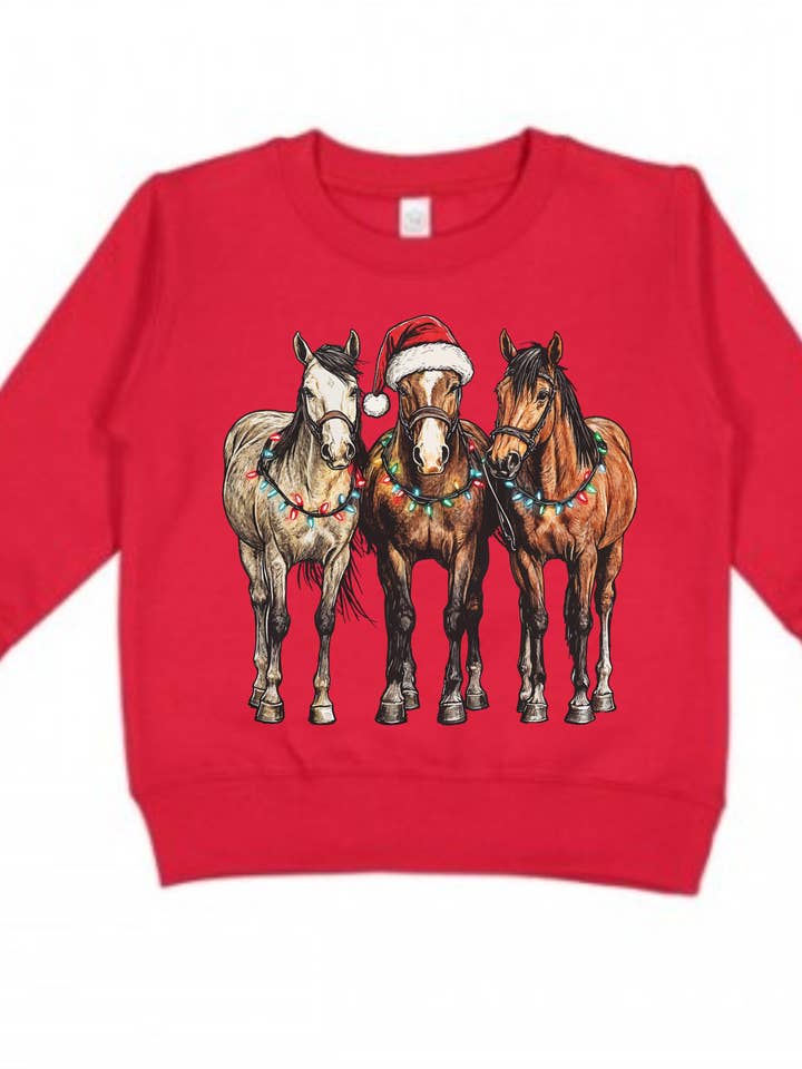 Christmas horses Red for wholesale by Altar Call Ranch Co.