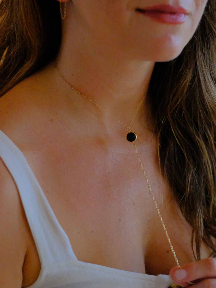 lariat ónix para venta al por mayor de Jovial Art