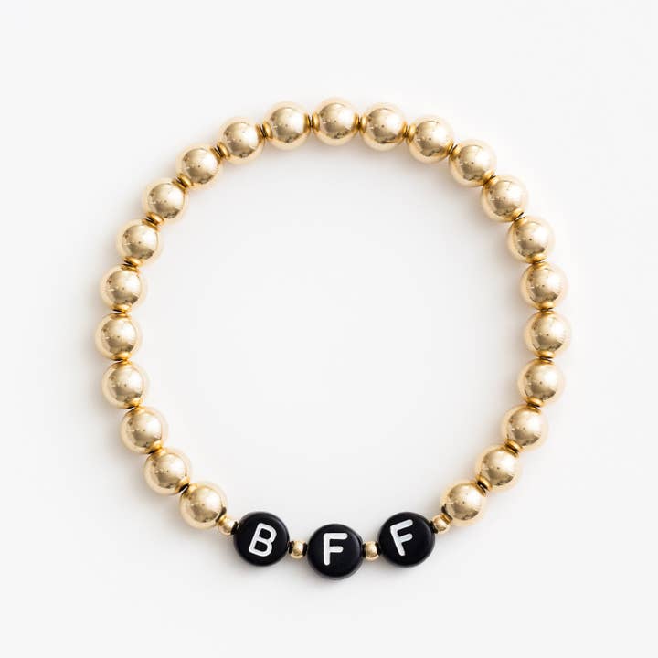 Names For Good - Wholesale Beaded Bracelet - The Gold with Gold Spacers Bracelet7