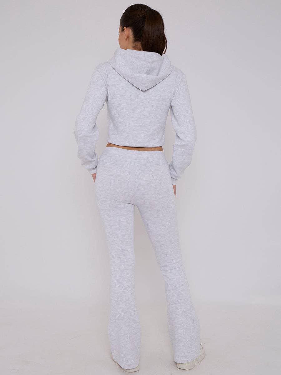 AX Labels - Wholesale Lounge Set - Women's - Interlock Cropped Zip Hoodie and Flared Trouser Set12