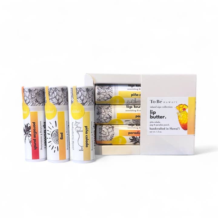 Island Sips Lip Butter Sampler *NEW! for wholesale by To Be Hawaii