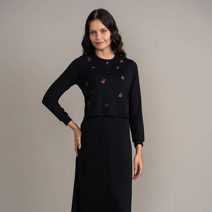 Floral Embroidery Lounger for wholesale by Ellwi Design