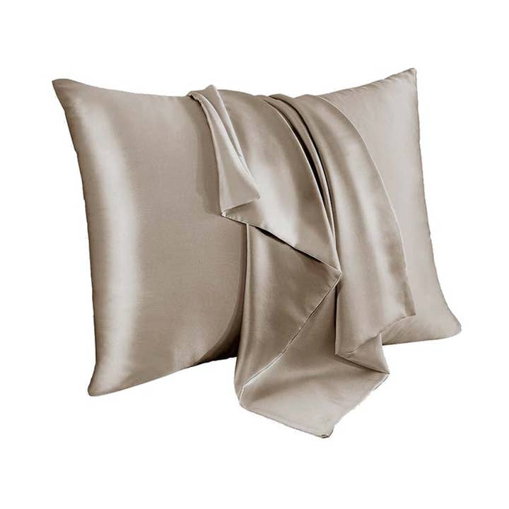 Celeste silk pillow case 50 x 60 cm Beige for wholesale by Trésorie