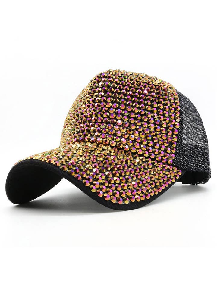 Rhinestone Mesh Hat C0063 for wholesale by Ole