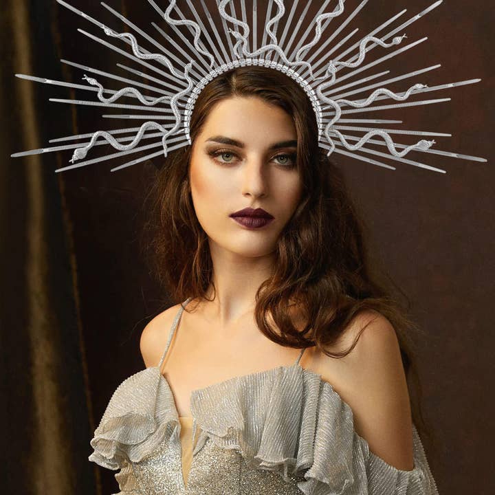 BABEYOND - Vente Bandeau – femme - Serre-tête Halo Mary à Pique Serpent Distinctif5