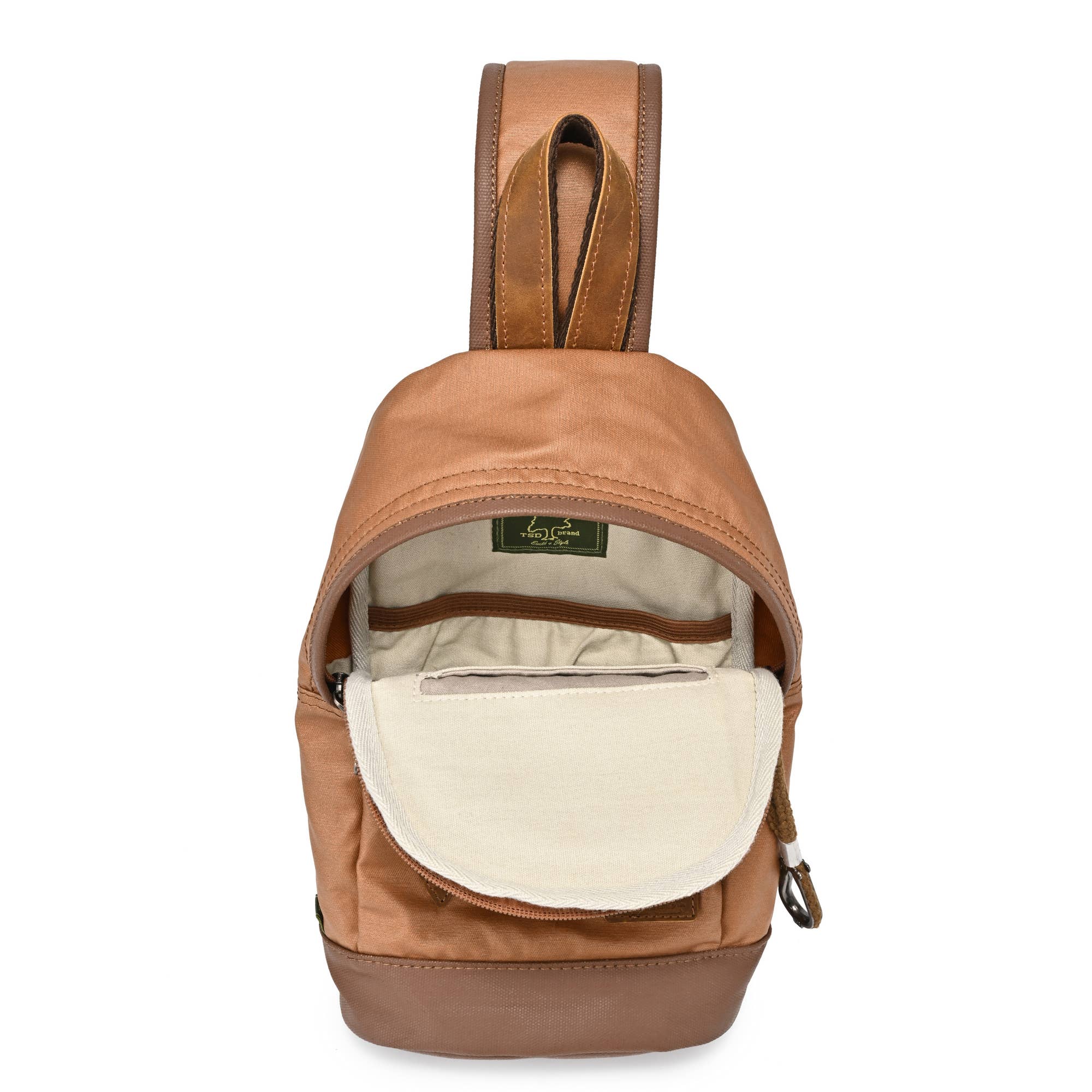 TSD Brand – Engroshandel Crossbodytaske - Dame – Urban Light Coated lærred slynge taske9
