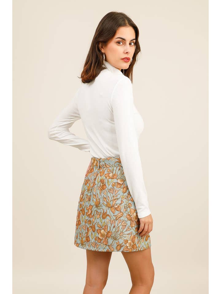 Daphnea - Wholesale Skirt - Women's - 5962 BROCADE SKIRT4