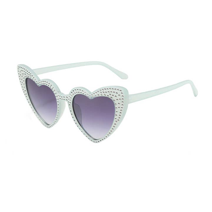 Prime Opticals - Wholesale Sunglasses - Kids - K3077, Cute Rhinestone Heart Kids Glasses