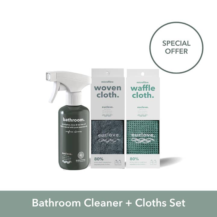 Bathroom & Mould Cleaner with Clove oil 300 ml + microfibre cloths and other Purchase Wholesale square bottles. Free Returns & Net 60 Terms on Faire trending on Faire.
