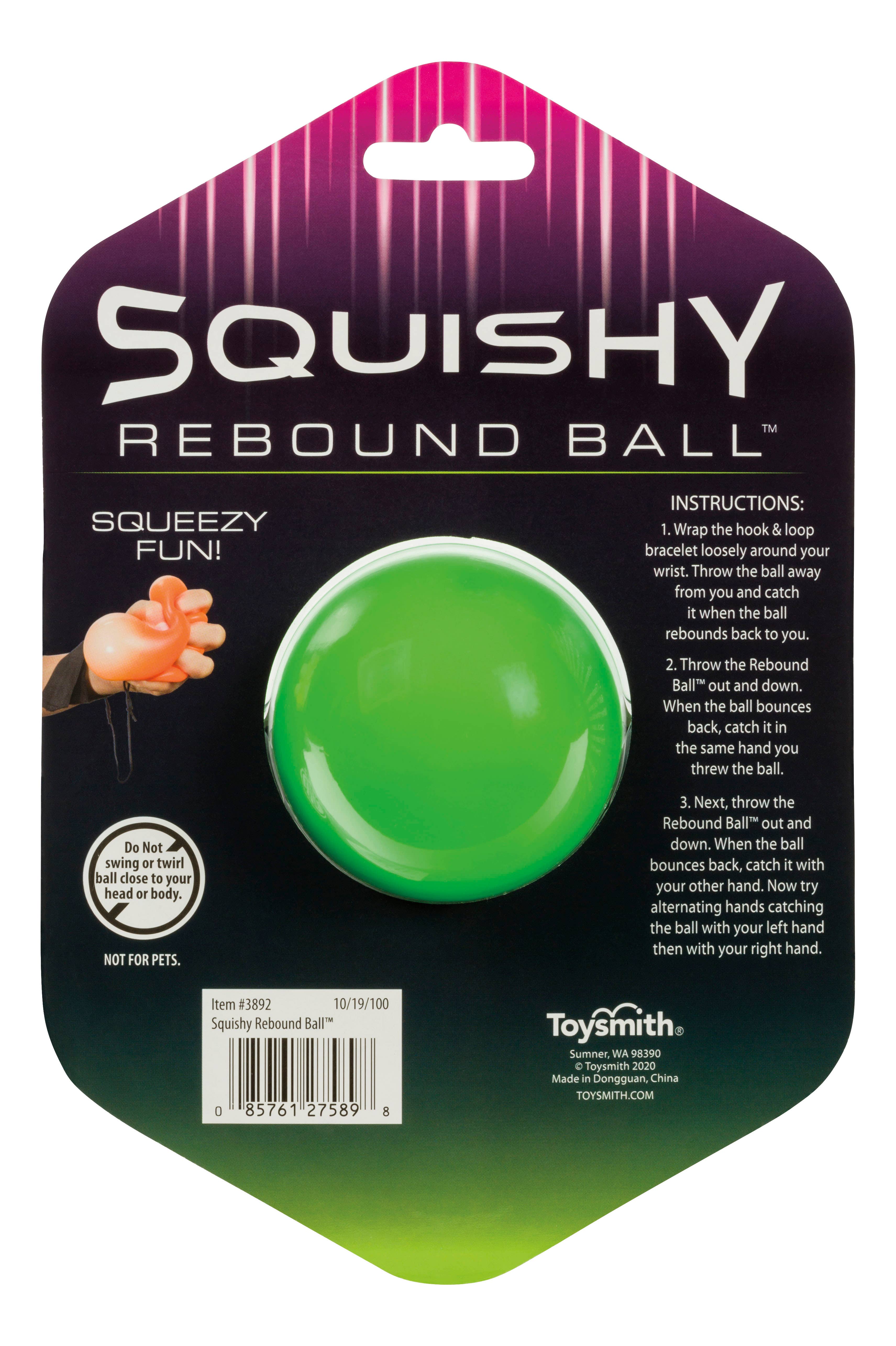 Toysmith - Wholesale Squishy Toy - Kids & Baby - Squishy Rebound Ball With Wrist Strap - Assorted Colors8