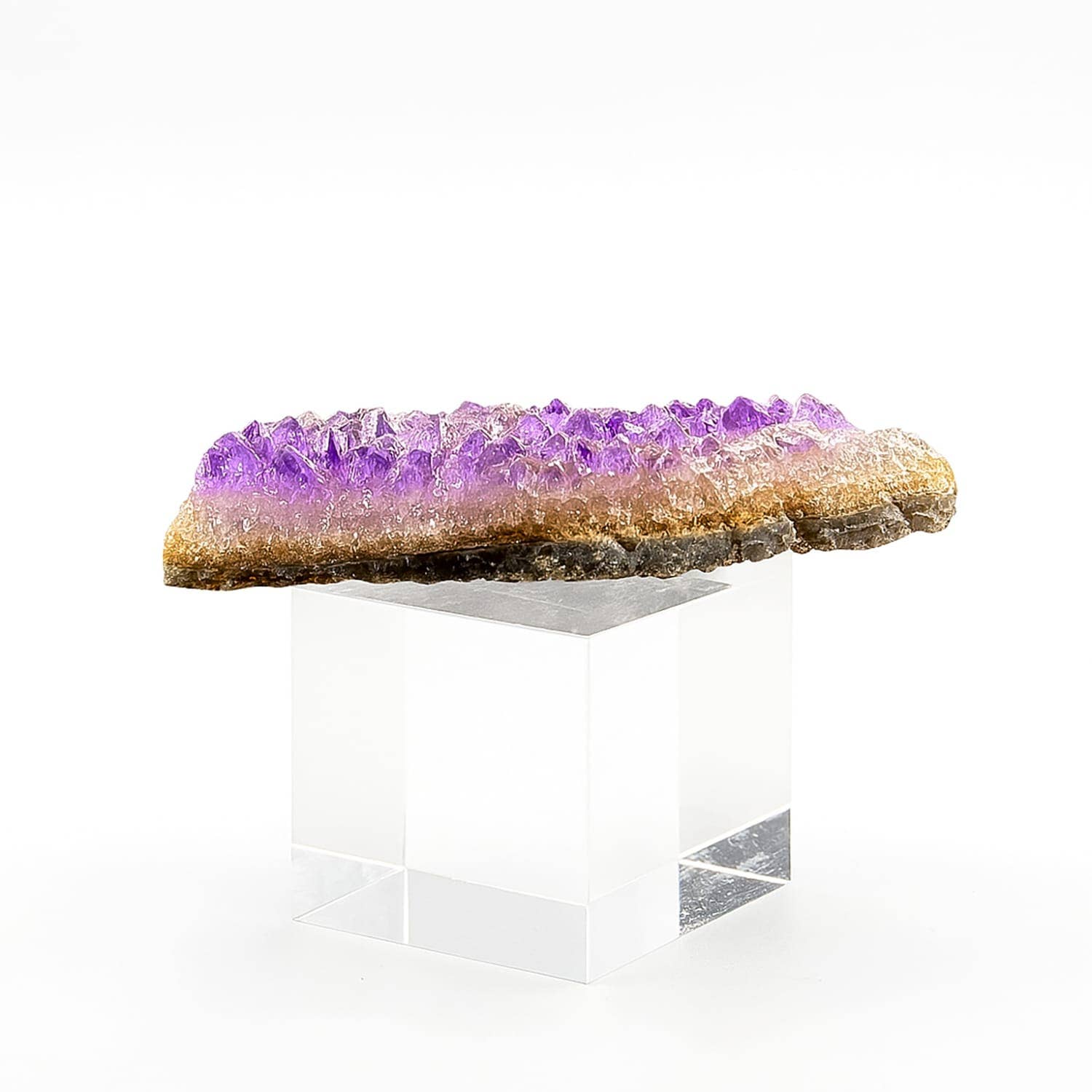 Etnico del Mondo - Wholesale Spiritual Stone/Crystal - Amethyst Druze Purple Crystal for Energetic Decor #51