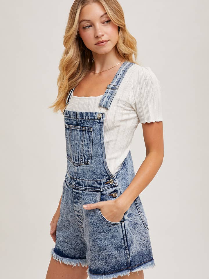 Bluivy - Wholesale Overalls - Women's - RAW HEM DENIM OVERALLS4