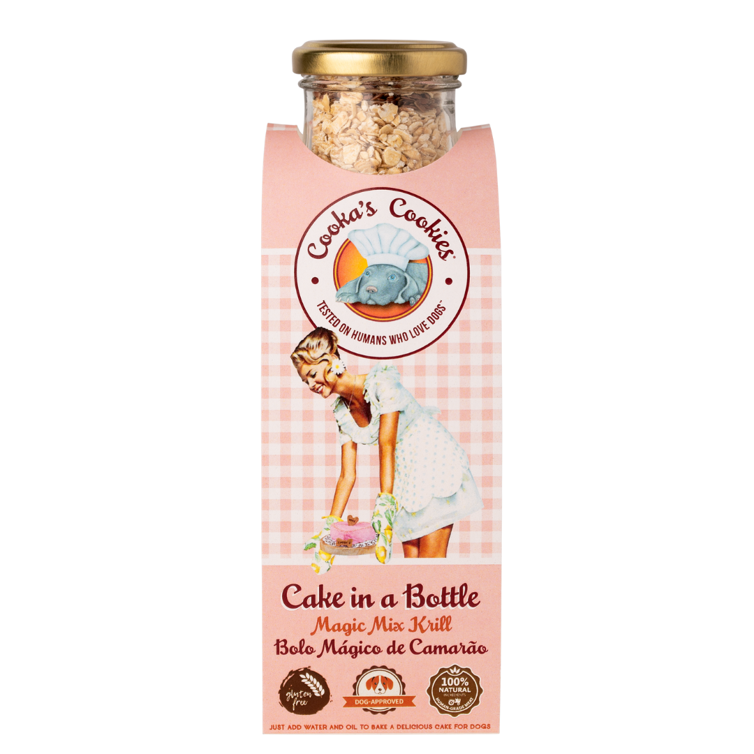 Belpharmed bv: Cooka's Cookies & Sensidog - Vente Friandises – chien - Gâteau en bouteille - Mélange à gâteau au poulet ou aux crevettes pour chiens3