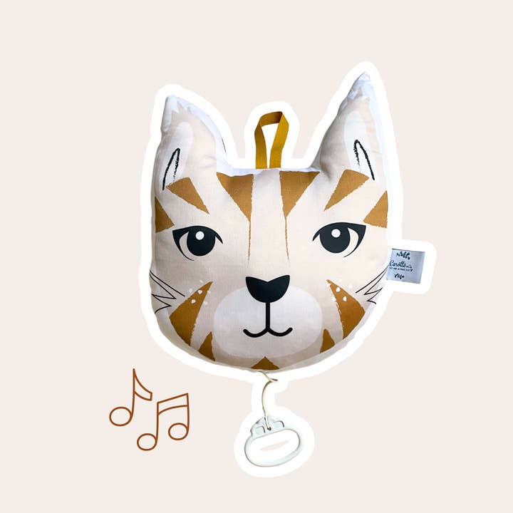 Kamel katt musikalisk kudde för wholesale av Carotte & Cie