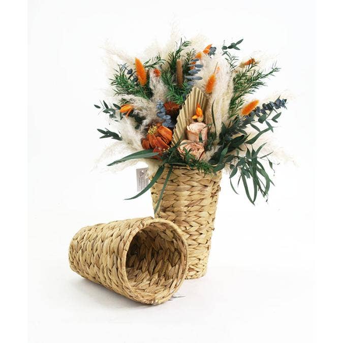 Buhi Imports - Wholesale Vase - Natural Water Hyacinth Vase with liner