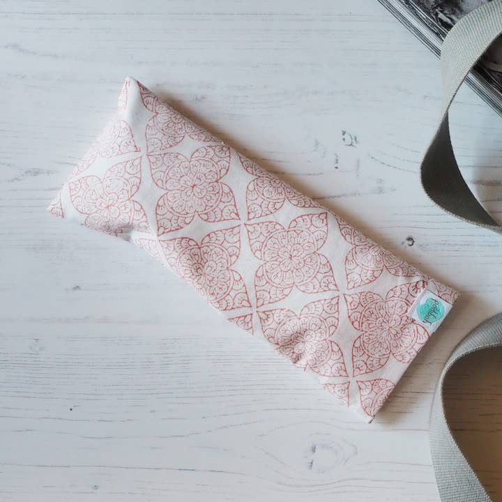 Eye Pillow - Filigree Flower - Jaipur Pink for wholesale by Yogipod