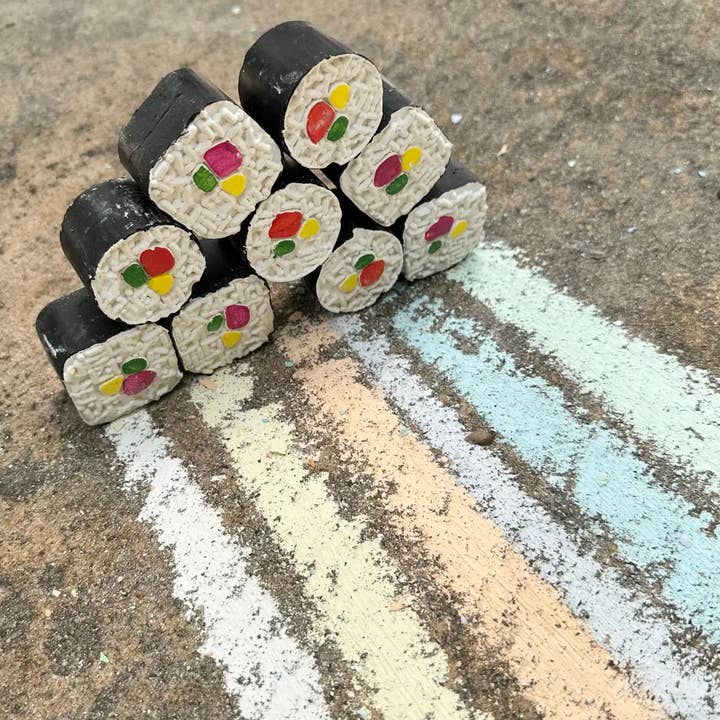 TWEE made for little hands - Wholesale Chalk - SUSHI MAKI ROLL | TWEE HANDMADE SIDEWALK CHALK