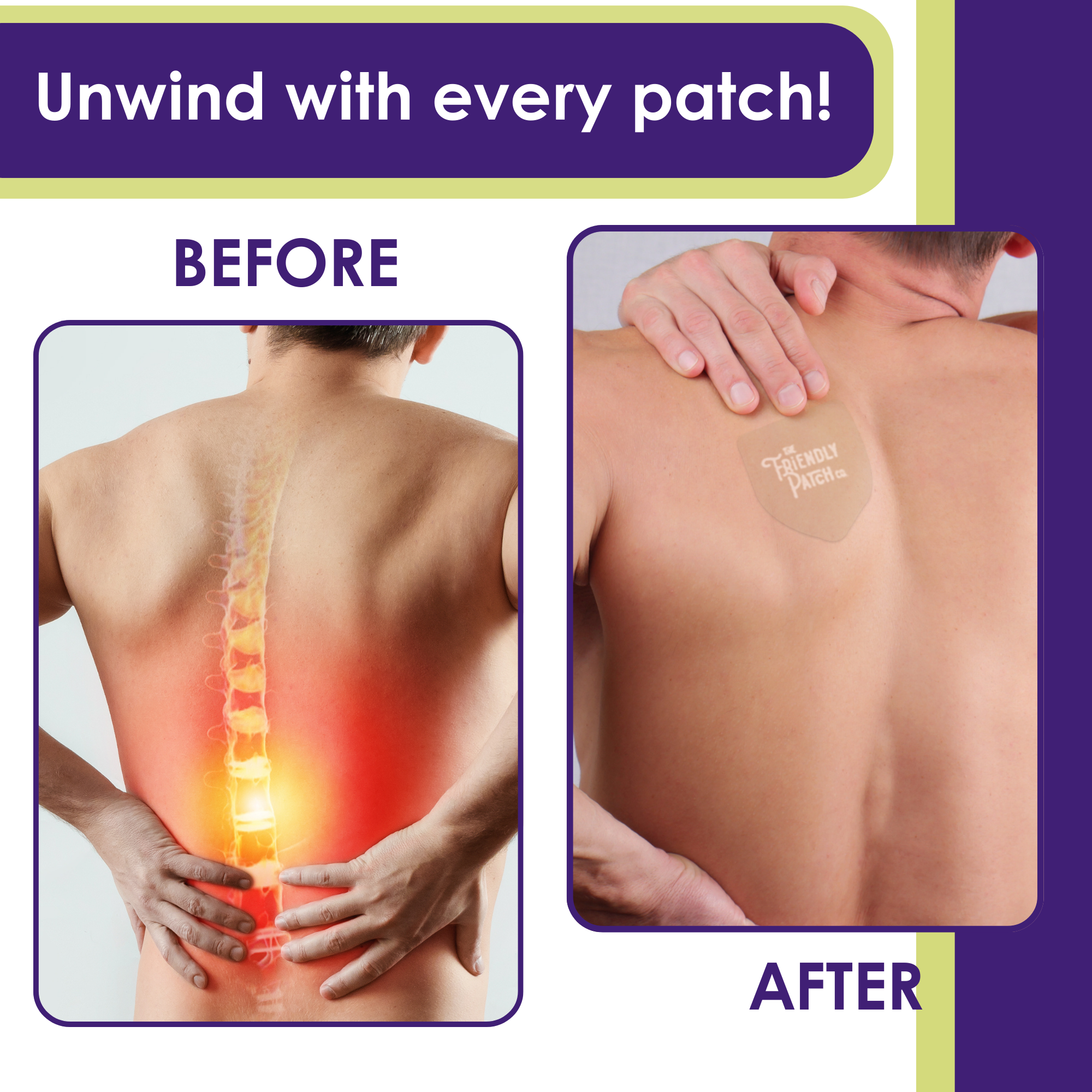 Friendly Patch CO - Wholesale Pain Relief Spray/Cream - Relief Night Pain Patch - Arnica, Melatonin, menthol 8 pack1