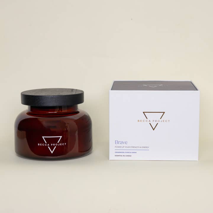 TESTER LARGE CANDLE - BRAVE for wholesale by Becca Project