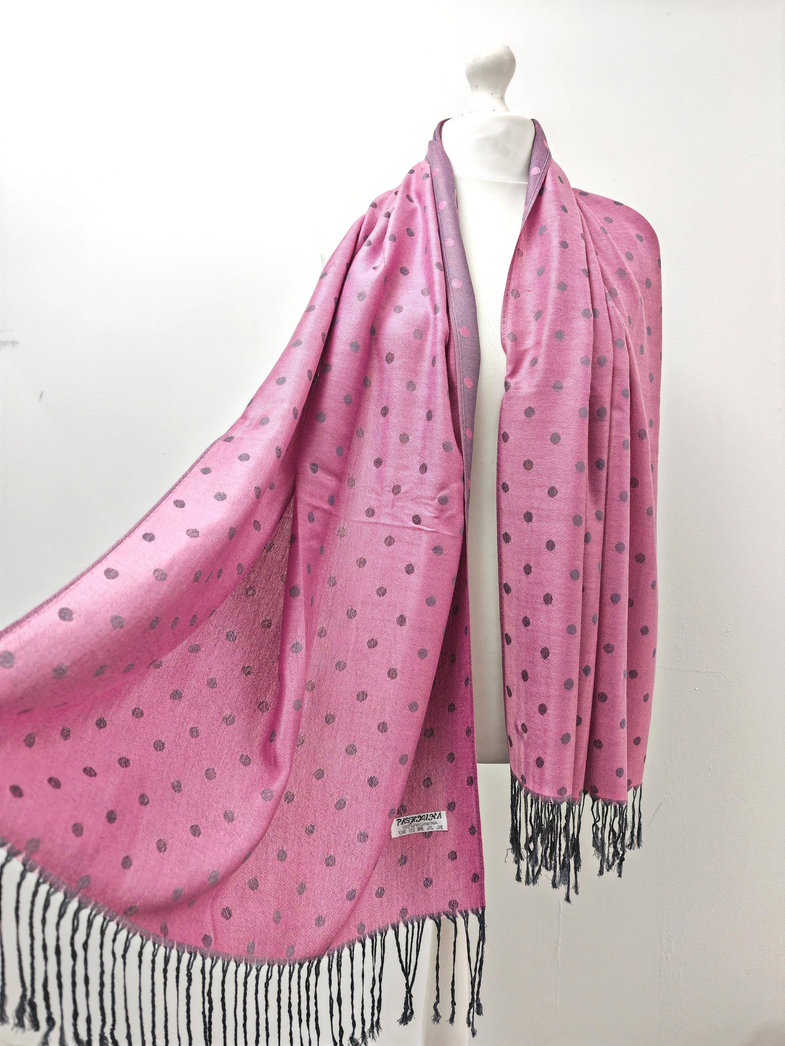 Superbia – wholesale Scarf – Women's – Super Soft Reversible Pashmina scarf /Shawl - C48-1 Dots3