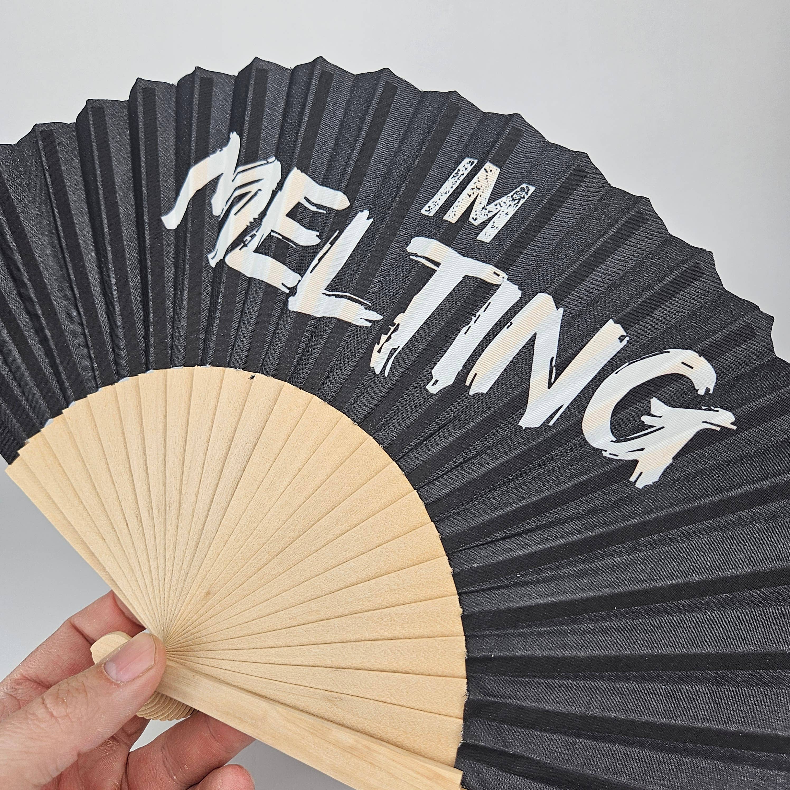 Dragged out - Wholesale Handheld Folding Fan - Small Folding Wood Hand Fan – Im Melting0