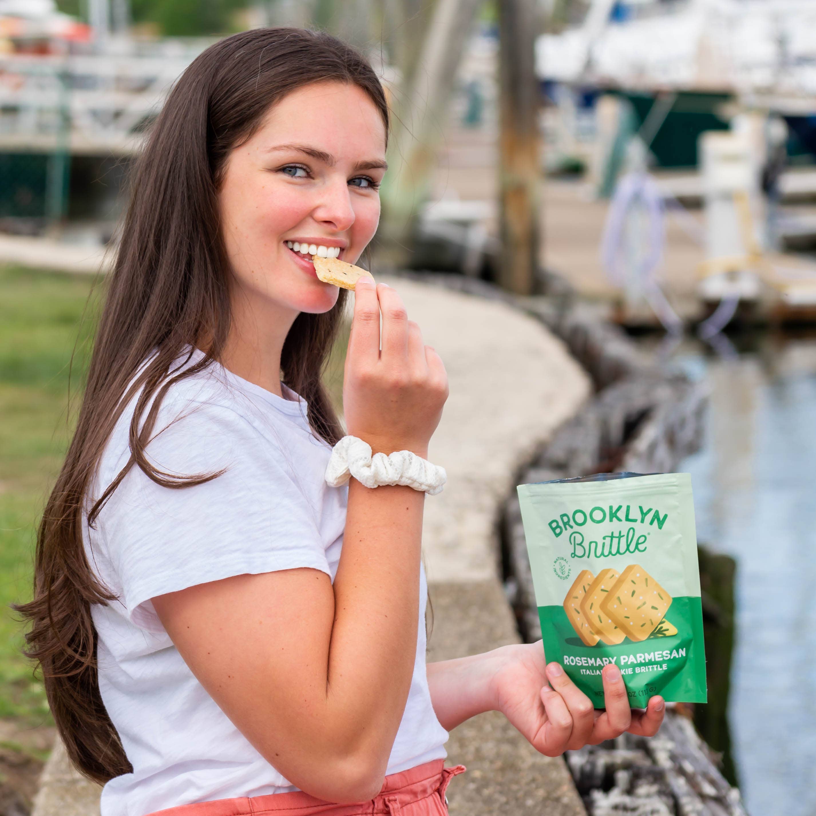 Brooklyn Brittle - Wholesale Cookie - Rosemary Parmesan Italian Cookie Brittle - Pouch Bag6