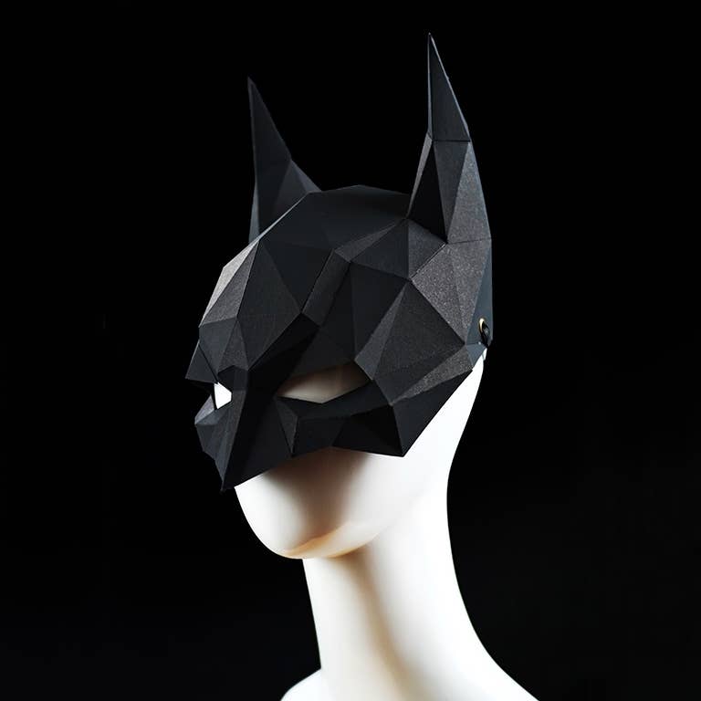 PAPERCRAFT WORLD - Wholesale Doe-het-zelf-knutselset - 3D PaperCraft Batman Origami-masker4