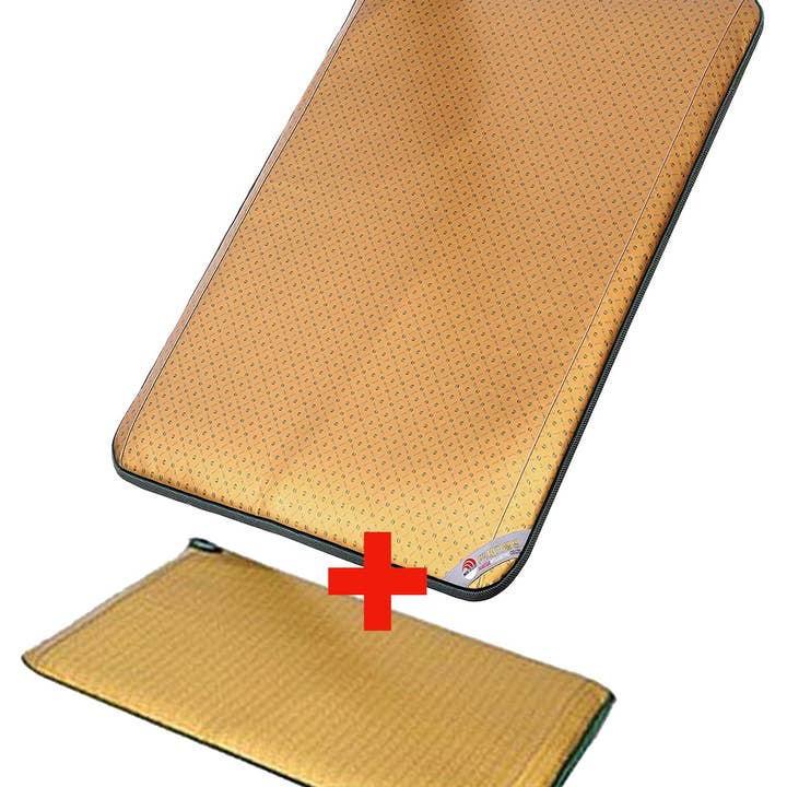KPurity - Wholesale Heating Pad - Naega-One Far Infrared Heat & Negative Ion Single Mat(43 inch x 78 inch)+ Cover Mat (Combo Healing Mat: 27inch x 43 inch)1