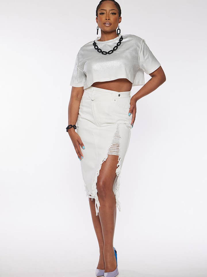 Jupe Midi Croisée pour la vente par CIRCULAR PATH