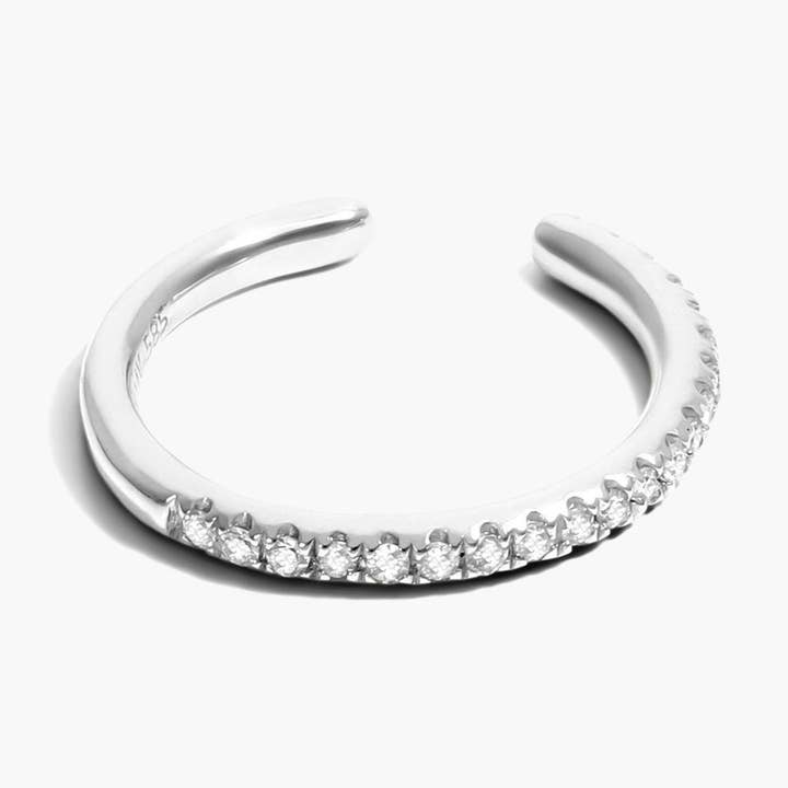 Dainty 0.3 C Diamond Huggie, 14K Gold Hoop Earring, 14k Gold for wholesale by OISHI DIAMONDS