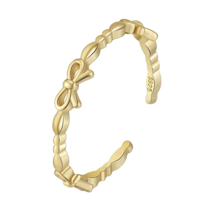 Dainty Bow Ring for wholesale by Sophie Mo’s Jewelry