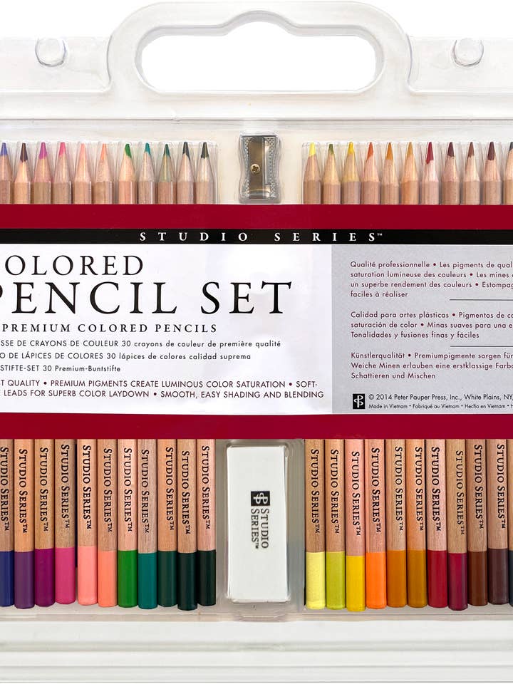 Studio Series Colored Pencil Set (Set of 30) for wholesale by Peter Pauper Press