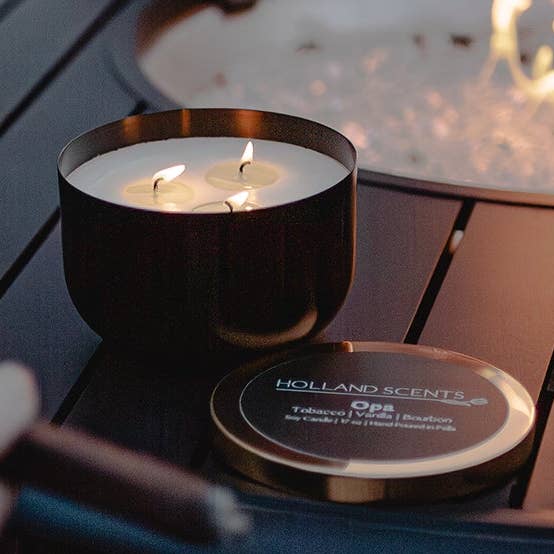 Opa Tobak Vanilje Bourbon Sojalys for engroshandel hos Holland Scents