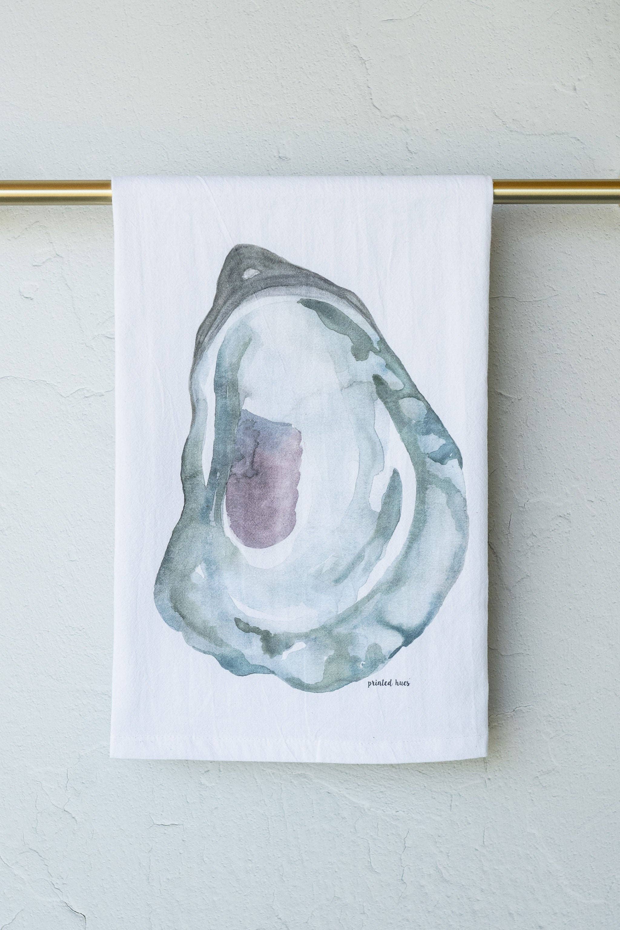 Printed Hues - Wholesale Tea Towel - Masonboro Oyster Tea Towel2