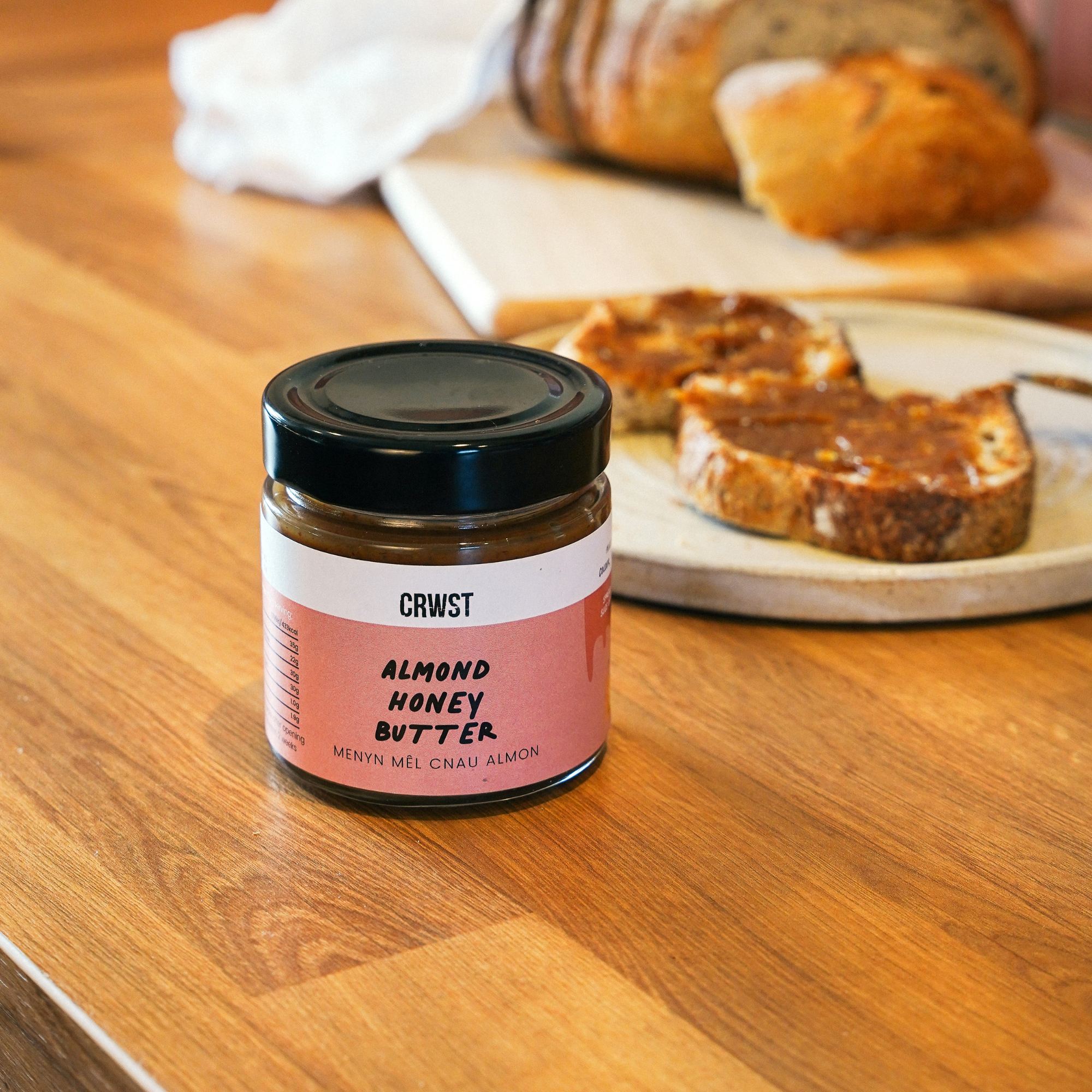 Crwst – wholesale Nut butter – Almond Honey Butter (210g)1