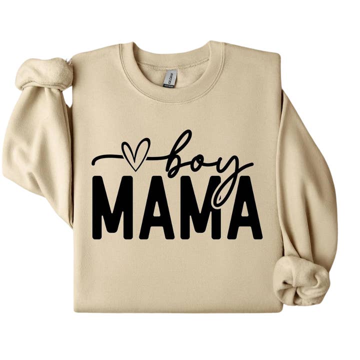 Boy Mama Crewneck for wholesale by Brandy & Daisy's Boutique