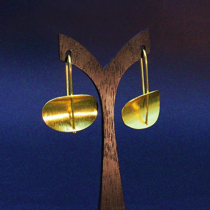 Boucles d'oreilles COOL plaquées or pour la vente par LA MAR