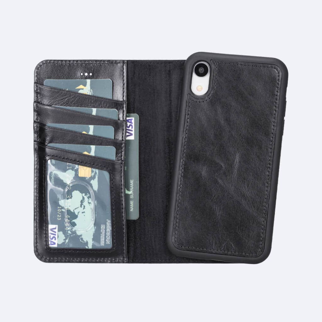 OXA LEATHER - Wholesale Phone Wallet - Unisex - iPhone XR Leather Wallet Case7